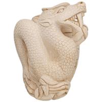 AKB Meerschaum Carved Dragon on Floral Egg (I. Baglan) (with Case)