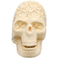 AKB Meerschaum Carved Floral Skull (with Case)