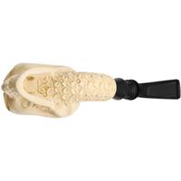 AKB Meerschaum Carved Floral Skull (with Case)
