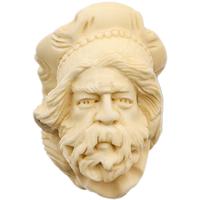 AKB Meerschaum Carved Bearded Man with Hat (Ali) (with Case)