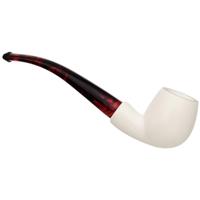 AKB Meerschaum Spot Carved Bent Apple (with Case)