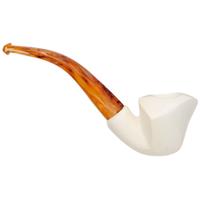 AKB Meerschaum Spot Carved Freehand (with Case)