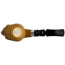 AKB Meerschaum Carved Calavera with Silver (Kenan) (with Case)