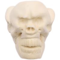AKB Meerschaum Carved Winged Skull (with Case)