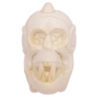 AKB Meerschaum Carved Bat Skull (Selver) (with Case)