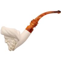 AKB Meerschaum Carved Pirate Wearing Eyepatch (Emre) (with Case)