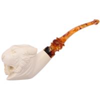 AKB Meerschaum Carved Sabertooth Tiger (with Case)