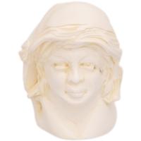 AKB Meerschaum Carved Lady with Headwrap (with Case)