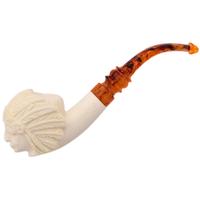 AKB Meerschaum Carved Native American Chief (with Case)