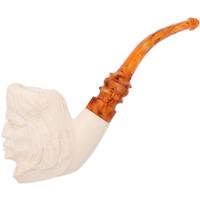 AKB Meerschaum Carved Native American (with Case)