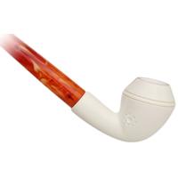 AKB Meerschaum Spot Carved Rhodesian Churchwarden (with Case)