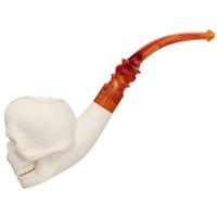 AKB Meerschaum Carved Skull (with Case)