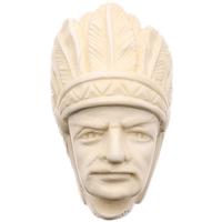 AKB Meerschaum Carved Native American Chief (with Case)