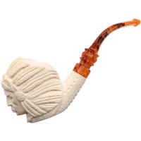 AKB Meerschaum Carved Native American Chief (with Case)