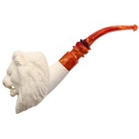AKB Meerschaum Carved Lion (with Case)