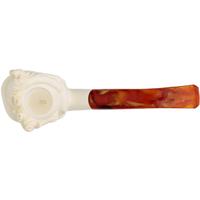 AKB Meerschaum Carved Lady in Floral Hat (with Case)