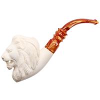 AKB Meerschaum Carved Lion (with Case)