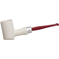 AKB Meerschaum Spot Carved Poker (with Case)
