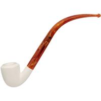 AKB Meerschaum Smooth Bent Dublin Churchwarden (with Case)