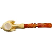AKB Meerschaum Carved Dragon Claw Holding Carved Egg (with Case)