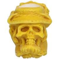 AKB Meerschaum Carved Skull with Hat (Alpaslan) (with Case)