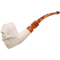 AKB Meerschaum Carved Skull
