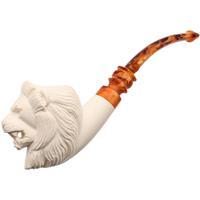 AKB Meerschaum Carved Lion (with Case)