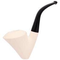 AKB Meerschaum Smooth Bent Dublin Sitter (Ali) (with Case)
