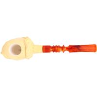 AKB Meerschaum Carved Woman in Head Scarf (with Case)