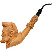 AKB Meerschaum Carved Abraham Lincoln (Kenan) (with Case)