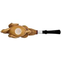 AKB Meerschaum Carved Dragon Claw Holding Smooth Egg with Silver (Kenan) (with Case)
