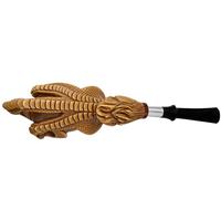 AKB Meerschaum Carved Dragon Claw Holding Smooth Egg with Silver (Kenan) (with Case)