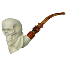 AKB Meerschaum Carved Dapper Skeleton (Kenan) (with Case)