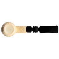 AKB Meerschaum Carved Floral Bent Apple (Mcinar) (with Case)