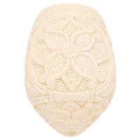 AKB Meerschaum Carved Floral Bent Billiard (Mcinar) (with Case)