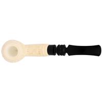 AKB Meerschaum Carved Floral Bent Billiard (Mcinar) (with Case)