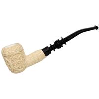 AKB Meerschaum Carved Floral Acorn (Mcinar) (with Case)
