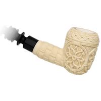 AKB Meerschaum Carved Floral Acorn (Mcinar) (with Case)