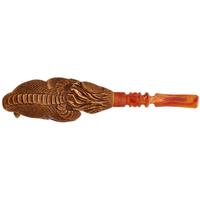 AKB Meerschaum Carved Dragon Claw Holding Hatching Egg (Kenan) (with Case)