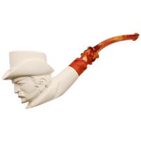AKB Meerschaum Carved Sherlock Holmes & Watson (with Case)