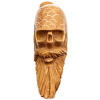 AKB Meerschaum Carved Bearded Skull (with Case)