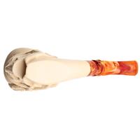 AKB Meerschaum Carved Skull with Beret (with Case)