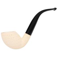 AKB Meerschaum Lattice Bent Egg (with Case)