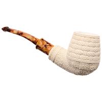 AKB Meerschaum Carved Bent Brandy (with Case)