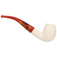 AKB Meerschaum Smooth Bent Billiard (with Case)