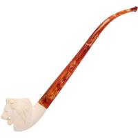 AKB Meerschaum Carved Lion (with Case)