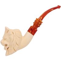 AKB Meerschaum Carved Lion (with Case)