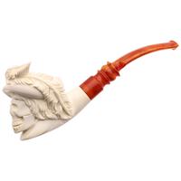 AKB Meerschaum Carved Victorian Skull (with Case)