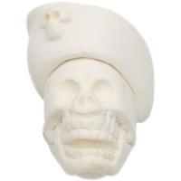 AKB Meerschaum Carved Pirate Skull (with Case)