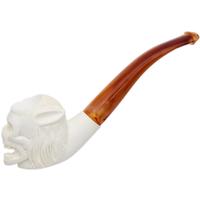 AKB Meerschaum Carved Demon Skull